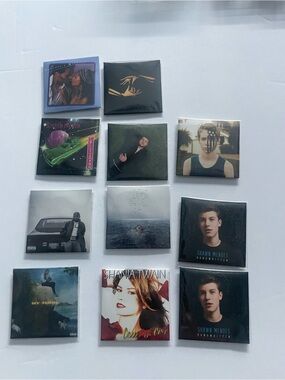 ZURU Mini Brands Really Works Vinyl Records Lot of 10 + Crate Shania Smash Mouth